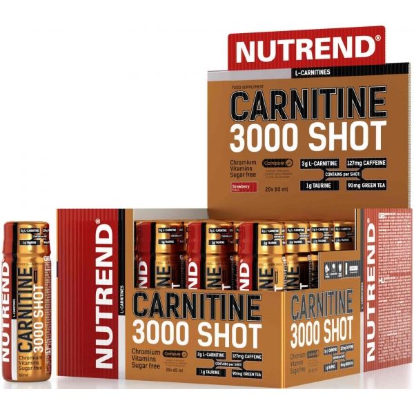 Nutrend CARNITINE 3000 SHOT JAHODA L -carnitine