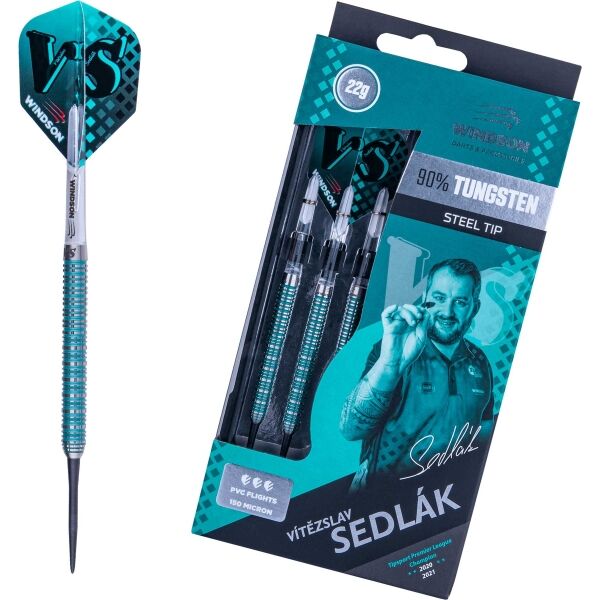 Windson CHAMPION SEDLÁK 22 G TUNGSTEN SET Wolframový set šipek s ocelovými hroty