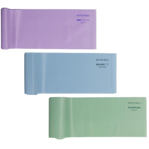 Spokey ​​​​​​RIBBON SET Sada 3 posilovacích gum