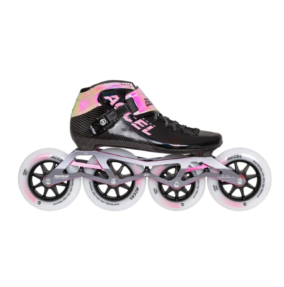 Powerslide Kolečkové brusle Powerslide Accel Race Pink 110/100