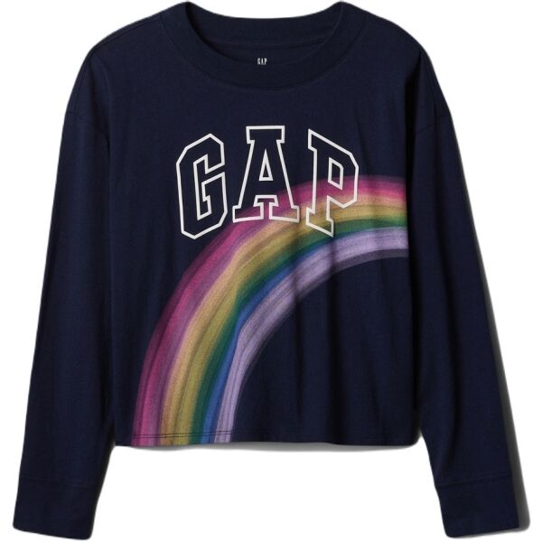 GAP V-LS ELV LOGO Dívčí tričko