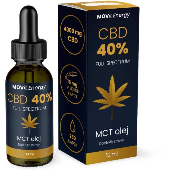 MOVIT ENERGY MOVIT CBD 40 % FULL SPECTRUM MCT OLEJ 10 ML Doplněk stravy