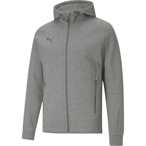Puma TEAMCUP CASUALS HOODED JACKET Pánská tréninková mikina