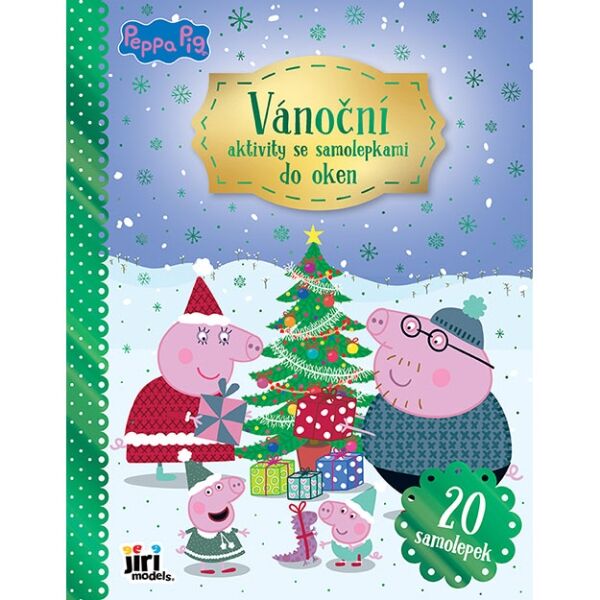 JIRI MODELS VÁNOČNÍ AKTIVITY SE SAMOLEPKAMI DO OKEN PEPPA Kreativní set