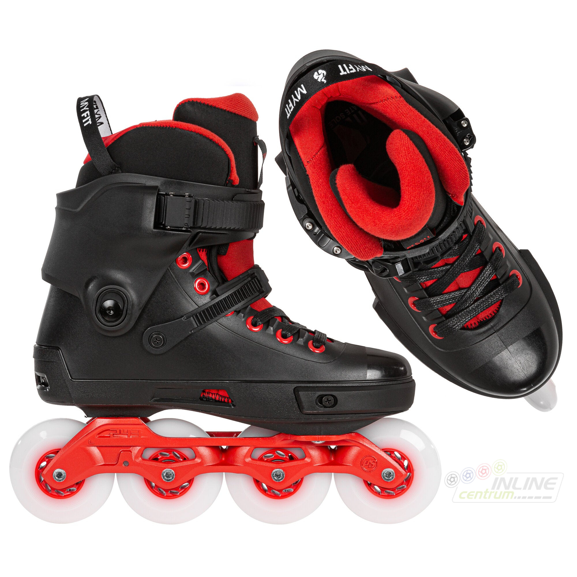 Powerslide Kolečkové brusle Powerslide Next Black Red 80 Trinity
