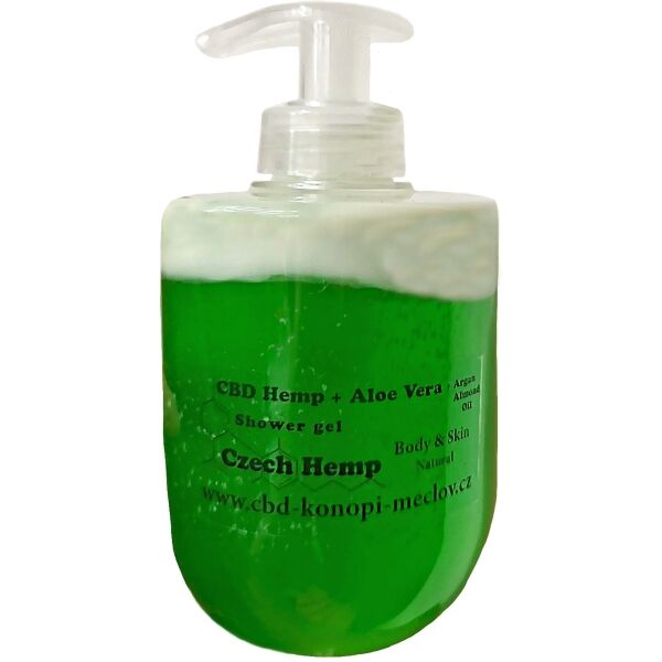 CBD konopí Meclov CBD SPRCHOVÝ GEL ALOE VERA 300 ML CBD sprchový gel