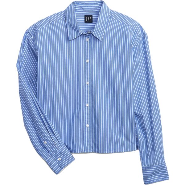GAP LS CROPPED POPLIN Dámská košile