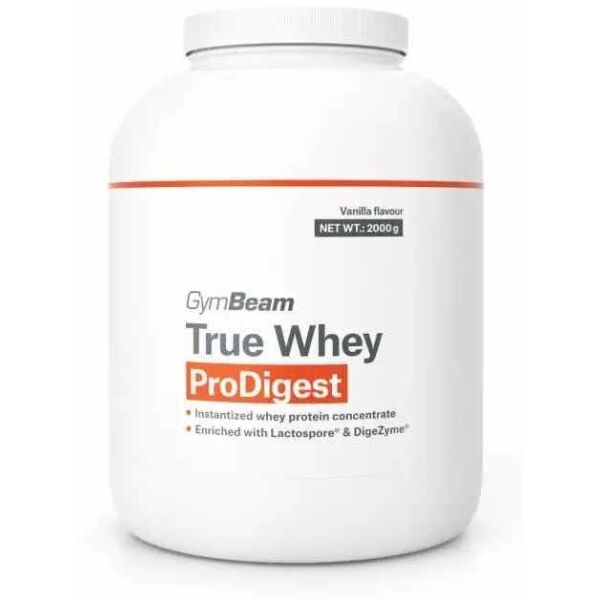 GymBeam TRUE WHEY PRODIGEST 2000 G VANILKA Syrovátkový protein
