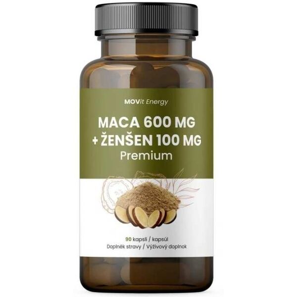 MOVIT ENERGY MOVIT MACA 600 MG + ŽENŠEN 100 MG - 90 KAPSLÍ Doplněk stravy