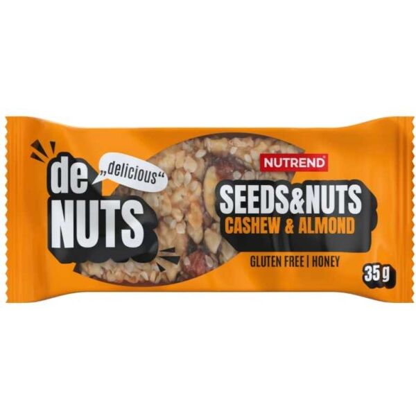 Nutrend DENUTS SEEDS+NUTS 35 G KEŠU + MANDLE Energetická tyčinka