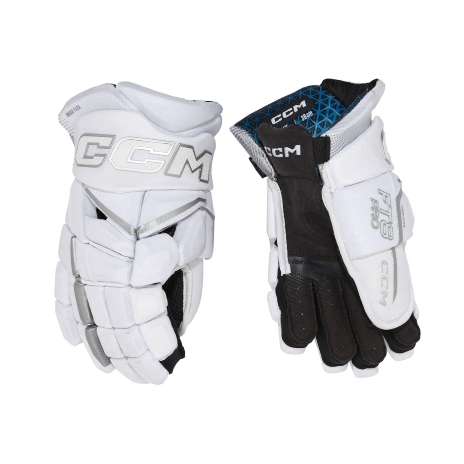 CCM Rukavice CCM Jetspeed FT8 Pro White JR