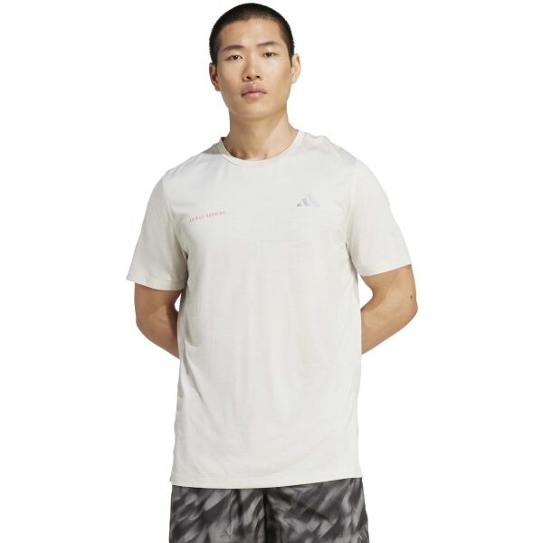 adidas OWN THE RUN MELANGE TEE M Pánské sportovní triko