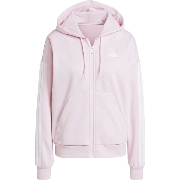 adidas ESSENTIALS FLEECE 3-STRIPES FULL-ZIP HOODIE W Dámská mikina