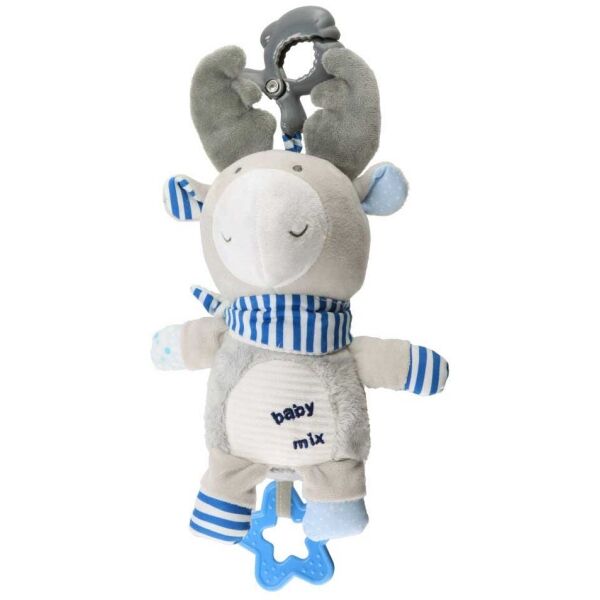 BABY MIX LOS Plyšová hračka s hracím strojkem a klipem