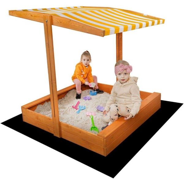 BABY MIX PÍSKOVIŠTĚ Dětské dřevěné pískoviště se stříškou