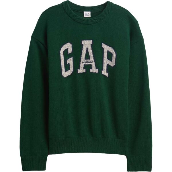 GAP V-JPN GAP ATHLETIC LOGO INTARSIA CREW Chlapecký svetr