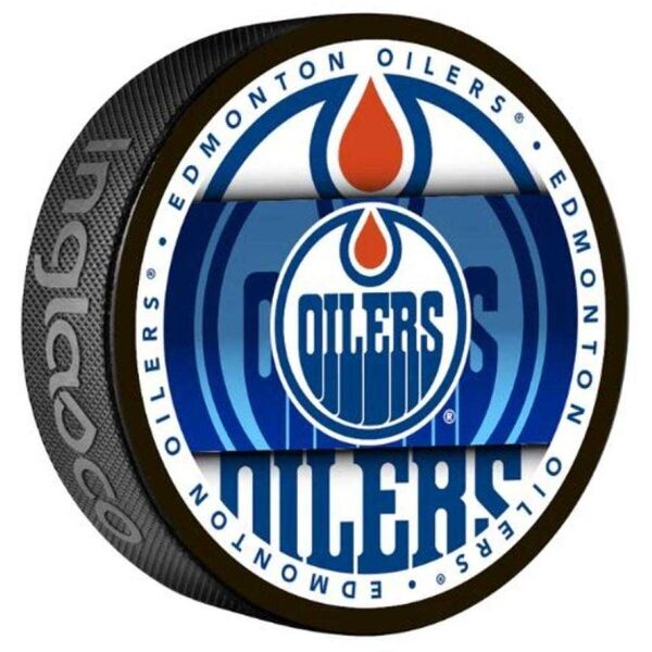 INGLASCO EDMONTON OILERS MEDALLION BLISTER Fanouškovský hokejový puk