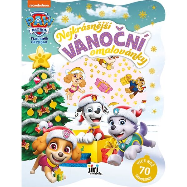 JIRI MODELS NEJKRÁSNĚJŠÍ VÁNOČNÍ OMALOVÁNKY SE SAMOLEPKAMI TL. PATROLA Omalovánky se samolepkami