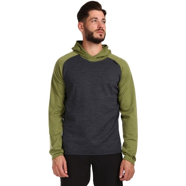 KILPI MOSEO Pánský vlněný svetr s kapucí