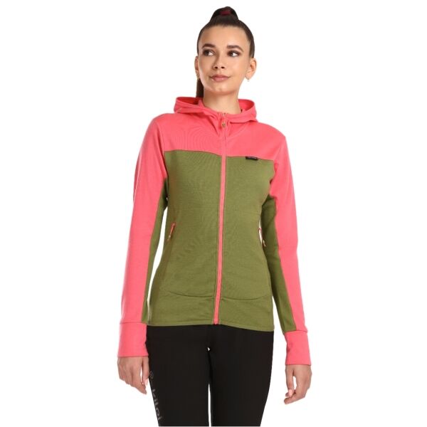 KILPI WOLIE Dámský vlněný svetr s kapucí