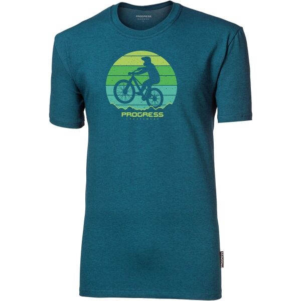 PROGRESS BARBAR BIKER Pánské bambusové triko