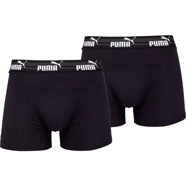 Puma ELEMENTS MEN BOLD LOGO BOXERS 2P Pánské boxerky
