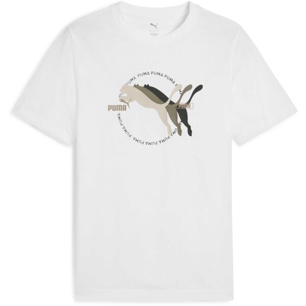 Puma GRAPHIC MULTIPLE CAT LOGO TEE Pánské triko