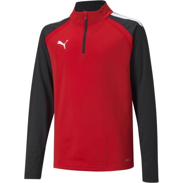 Puma TEAMLIGA 1/4 ZIP TOP JR Dětská fotbalová mikina