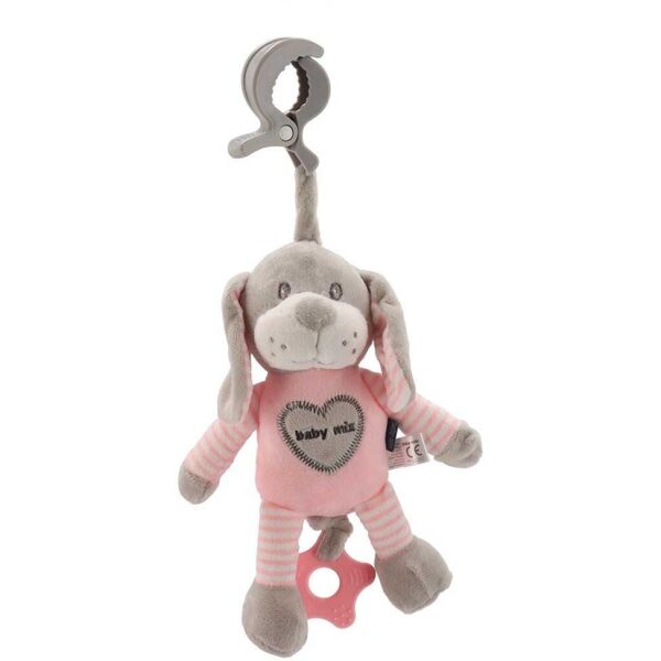 BABY MIX PES Plyšová hračka s klipem