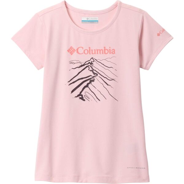 Columbia TECH TRAIL SHORT SLEEVE GRAPHIC SHIRT Dívčí triko