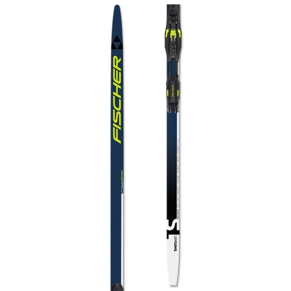 Fischer TWIN SKIN PERFORMANCE MED SET + BDG CONTROL STEP Běžecké lyže s podporou stoupání skin