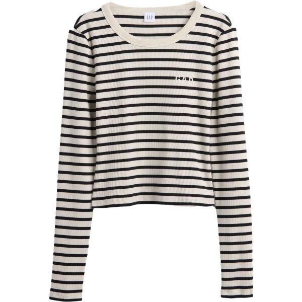 GAP V-JPN LS RIB TEE Dámské crop tričko