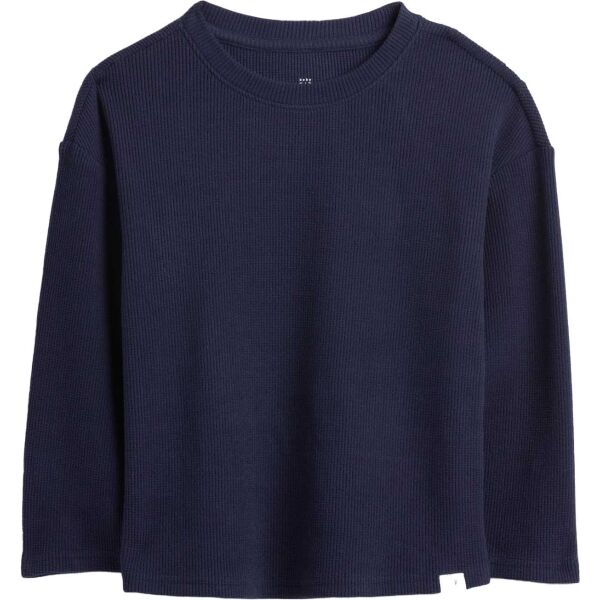 GAP V-LS COZY WAFFLE CREW Dětské tričko