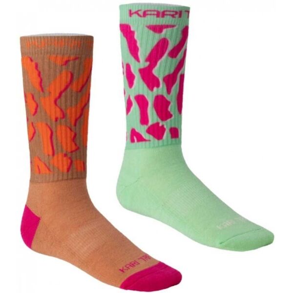 KARI TRAA PUFFIN 2PK Dámské vlněné ponožky