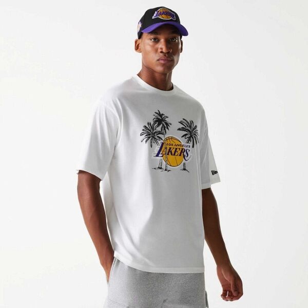 New Era LA LAKERS NBA PALM TREE Pánské triko