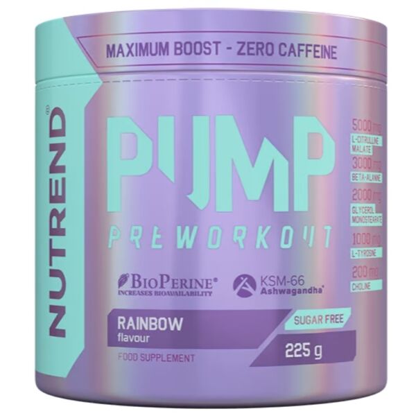 Nutrend PUMP RAINBOW 225 G Doplněk stravy