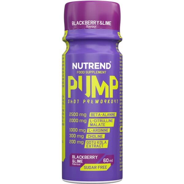 Nutrend PUMP SHOT 60 ML OSTRUŽINA + LIMETKA Energy shot