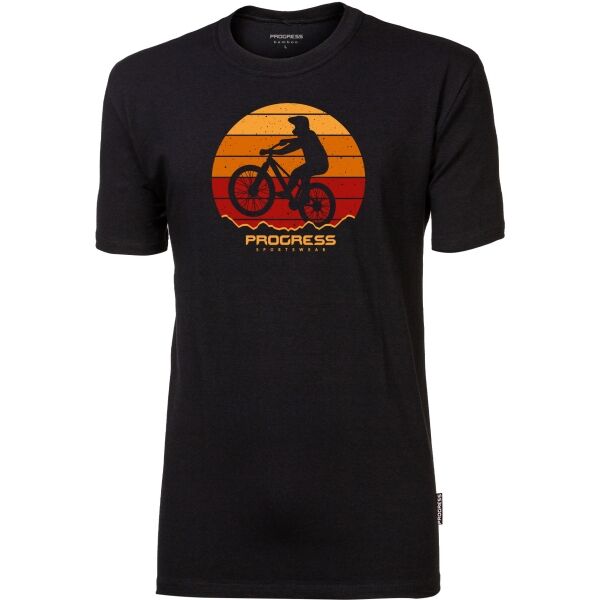 PROGRESS BARBAR BIKER Pánské bambusové triko
