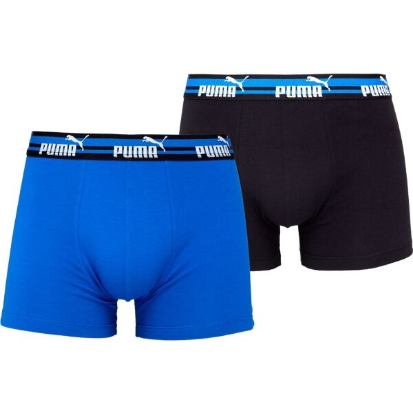 Puma ELEMENTS MEN BOLD LOGO BOXERS 2P Pánské boxerky