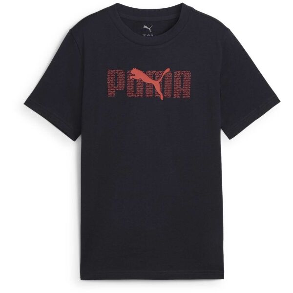 Puma ESSENTIALS LOGO LAB TEE B Chlapecké triko