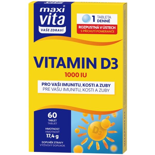 VITAR MAXI VITA VITAMIN D3 60 TBL. Doplněk stravy
