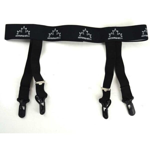 WINNWELL HOKEJOVÉ PODVAZKY BLACK SR Hokejové podvazky