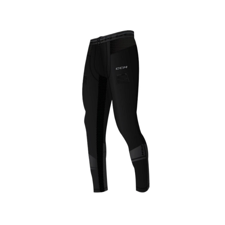 CCM Kalhoty se suspenzorem CCM Cut Protection Base Layer Pant YTH