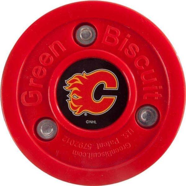 Green Biscuit CALGARY FLAMES NHL Puk
