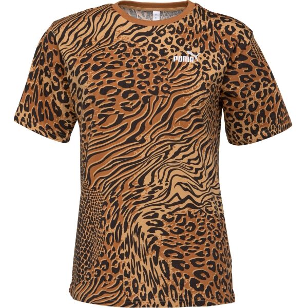 Puma ESSENTIALS GRAPHICS ANIMAL RELAXED AOP TEE Dámské triko