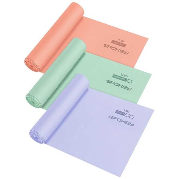 Spokey RIBBON TEX SET Sada posilovacích gum