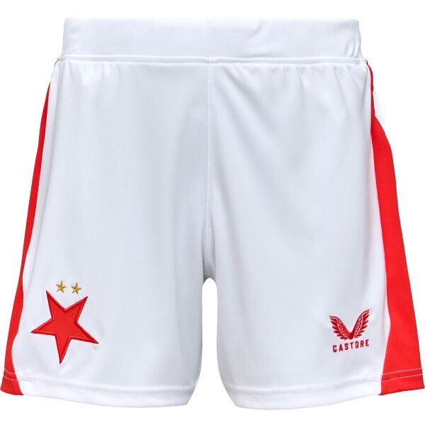 CASTORE SLAVIA PRAGUE HOME SHORT JR Dětské fotbalové šortky