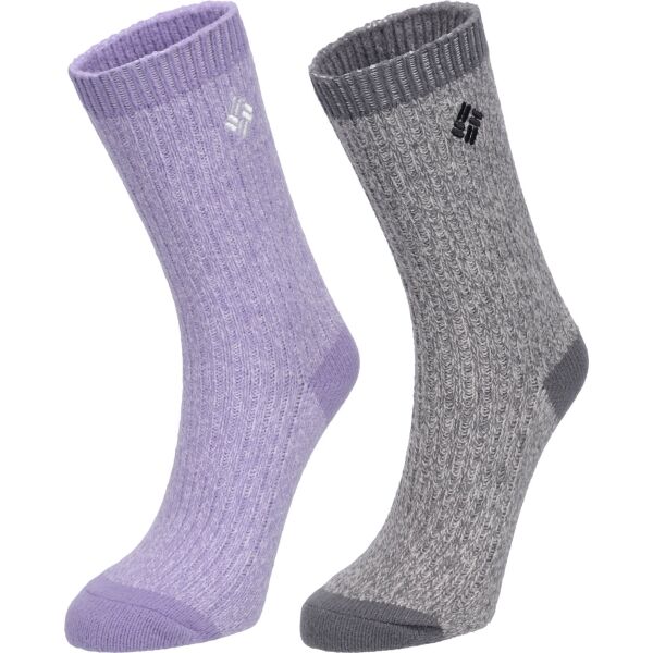 Columbia 2PP SUPER SOFT MICRO POLY MARL RIB CREW Dámské ponožky