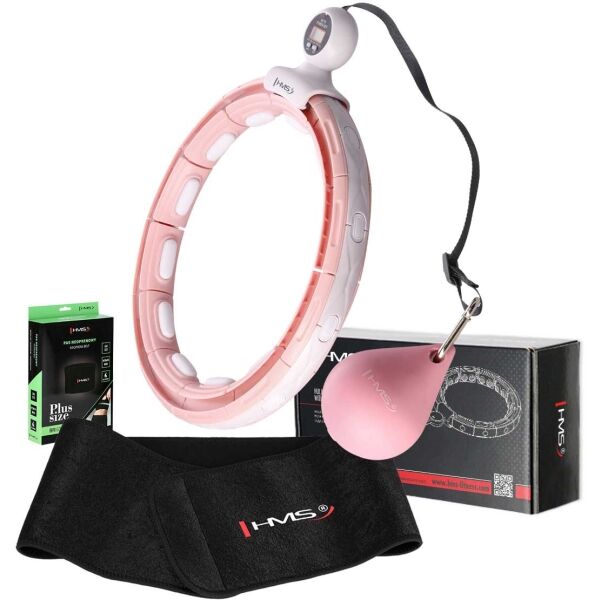 HMS SET HHM15 + BR163 PLUS SIZE Sada masážní obruče se závažím a zeštíhlujícího pásu