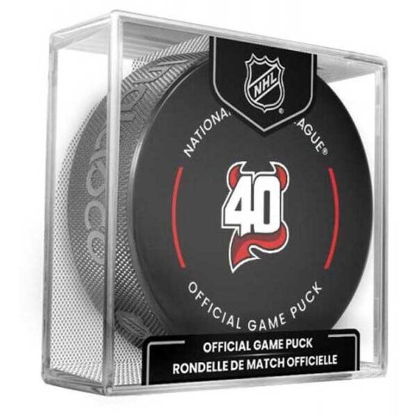 INGLASCO NEW JERSEY DEVILS GAME ANNIVERSARY Fanouškovský hokejový puk